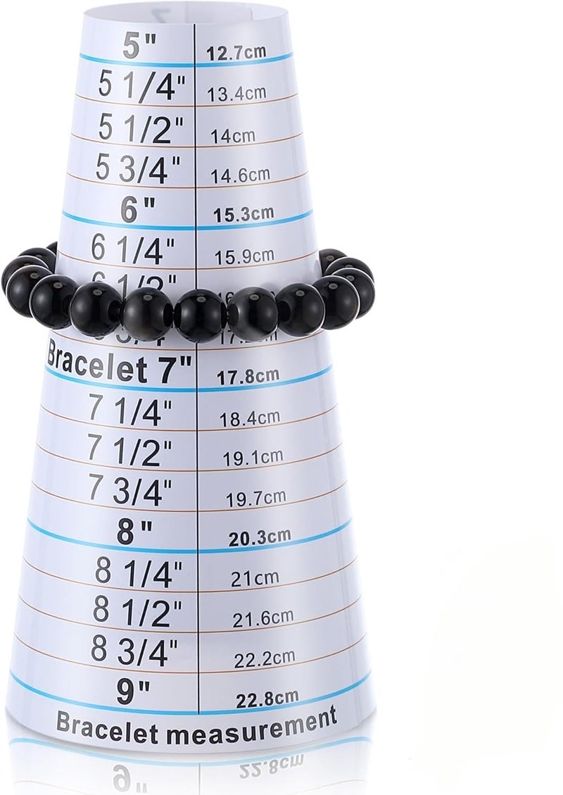 مجموعة أدوات قياس حجم الأساور، قالب أساور قابل للتعديل مع شريط قياس من 5-9 بوصات، أداة قياس المعصم البلاستيكية لصنع المجوهرات، مقياس الأساور لقياس المعصم بدقة، قطعتين - Image 1